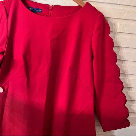 RSVP by Talbots Red Above The Knee Scalloped Sleeve Dress, Women’s Size 2 Petite - Picture 9 of 9